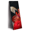 Led Wandbild Eleganter Schwan Mit Blumen Schmal Produktvorschau Seitlich