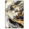 Led Wandbild Elegantes Gold Schwarzes Portraet Hochformat Produktvorschau Frontal