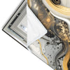 Led Wandbild Elegantes Gold Schwarzes Portraet Panorama Materialvorschau