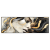 Led Wandbild Elegantes Gold Schwarzes Portraet Panorama Produktvorschau Frontal