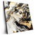 Led Wandbild Elegantes Gold Schwarzes Portraet Quadrat Produktvorschau Seitlich