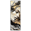 Led Wandbild Elegantes Gold Schwarzes Portraet Schmal Produktvorschau Frontal
