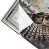 Led Wandbild Eule Im Birkenwald Hochformat Materialvorschau