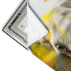 Led Wandbild Farbenexplosion Mit Elefant Hochformat Materialvorschau