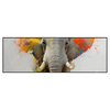 Led Wandbild Farbenexplosion Mit Elefant Panorama Produktvorschau Frontal