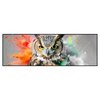 Led Wandbild Farbenexplosion Mit Eule Panorama Produktvorschau Frontal