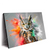 Led Wandbild Farbenexplosion Mit Eule Querformat Produktvorschau Seitlich