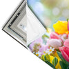 Led Wandbild Farbenfrohe Fruehlingsblueten Hochformat Materialvorschau