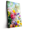 Led Wandbild Farbenfrohe Fruehlingsblueten Hochformat Produktvorschau Seitlich