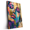 Led Wandbild Farbexplosion Portraet Florence Hochformat Produktvorschau Seitlich