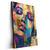 Led Wandbild Farbexplosion Portraet Florence Hochformat Produktvorschau Seitlich