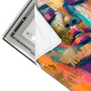 Led Wandbild Farbexplosion Portraet Florence Quadrat Materialvorschau