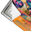 Led Wandbild Farbexplosion Portraet Florence Querformat Materialvorschau