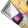 Led Wandbild Farbexplosion Portraet Florence Schmal Materialvorschau