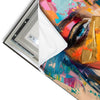 Led Wandbild Farbexplosion Portraet Lola Hochformat Materialvorschau