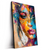 Led Wandbild Farbexplosion Portraet Lola Hochformat Produktvorschau Seitlich