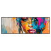 Led Wandbild Farbexplosion Portraet Lola Panorama Produktvorschau Frontal