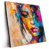 Led Wandbild Farbexplosion Portraet Lola Quadrat Produktvorschau Seitlich