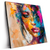 Led Wandbild Farbexplosion Portraet Lola Quadrat Produktvorschau Seitlich
