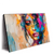 Led Wandbild Farbexplosion Portraet Lola Querformat Produktvorschau Seitlich