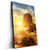 Led Wandbild Felsen In Wueste Hochformat Produktvorschau Seitlich