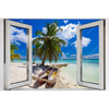 Led Wandbild Fensterblick Suedsee Boote Querformat Motivvorschau