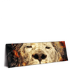 Led Wandbild Feuer Loewe Panorama Produktvorschau Seitlich