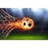 Led Wandbild Feuriger Fussball Querformat Motivvorschau