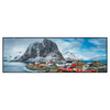 Led Wandbild Fischerdorf Mit Roten Haeusern Panorama Produktvorschau Frontal