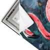 Led Wandbild Flamingo Dschungel Eleganz Hochformat Materialvorschau