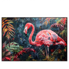 Led Wandbild Flamingo Dschungel Eleganz Querformat Produktvorschau Frontal