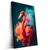 Led Wandbild Flamingo In Bunter Rauchwolke Hochformat Produktvorschau Seitlich