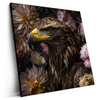 Led Wandbild Florale Eleganz Und Adlerblick Quadrat Produktvorschau Seitlich