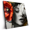 Led Wandbild Florale Schoenheit Quadrat Produktvorschau Seitlich