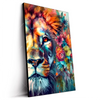 Led Wandbild Floraler Loewe Hochformat Produktvorschau Seitlich