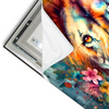Led Wandbild Floraler Loewe Querformat Materialvorschau