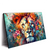 Led Wandbild Floraler Loewe Querformat Produktvorschau Seitlich