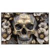Led Wandbild Floraler Totenschaedel Querformat Produktvorschau Frontal
