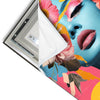 Led Wandbild Florales Frauenportraet Erika Quadrat Materialvorschau