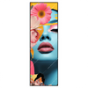 Led Wandbild Florales Frauenportraet Erika Schmal Produktvorschau Frontal