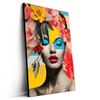 Led Wandbild Florales Frauenportraet Fiona Hochformat Produktvorschau Seitlich