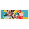Led Wandbild Florales Frauenportraet Fiona Panorama Produktvorschau Frontal