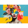 Led Wandbild Florales Frauenportraet Fiona Querformat Motivvorschau