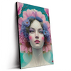Led Wandbild Florales Frauenportraet Miona Hochformat Produktvorschau Seitlich