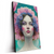 Led Wandbild Florales Frauenportraet Miona Hochformat Produktvorschau Seitlich