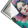 Led Wandbild Florales Frauenportraet Miona Quadrat Materialvorschau