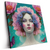 Led Wandbild Florales Frauenportraet Miona Quadrat Produktvorschau Seitlich