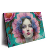 Led Wandbild Florales Frauenportraet Miona Querformat Produktvorschau Seitlich