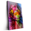 Led Wandbild Florales Frauenportraet Rosalie Hochformat Produktvorschau Seitlich