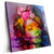 Led Wandbild Florales Frauenportraet Rosalie Quadrat Produktvorschau Seitlich